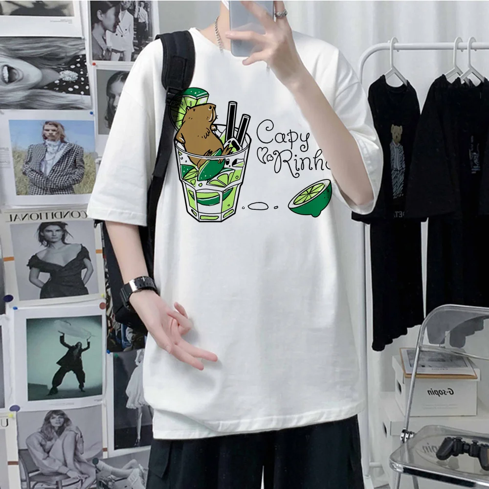 

capibara top men manga comic top male graphic 2000s Japanese clothing