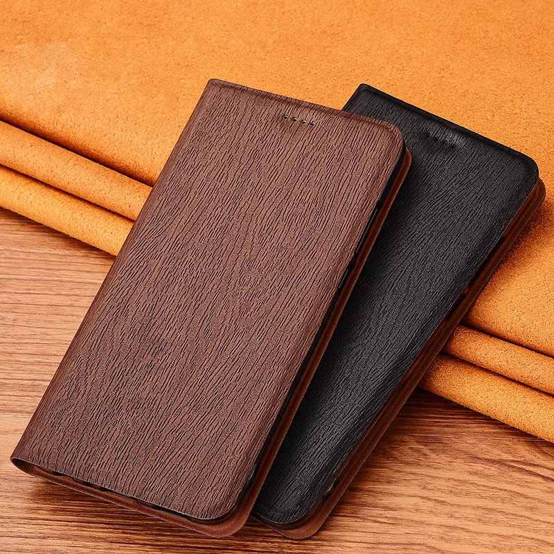 Wood Veins Leather Case Cover for XiaoMi Mi 8 9 SE 9T 10 10i 10S 10T 11 11T Lite Pro Magnetic Flip Protective Shell