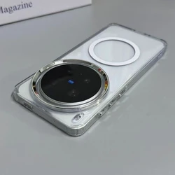 Transparent Shockproof Bumper Phone Case with Protective Shell for Vivo X300 Ultra (Clear with Magnetic)