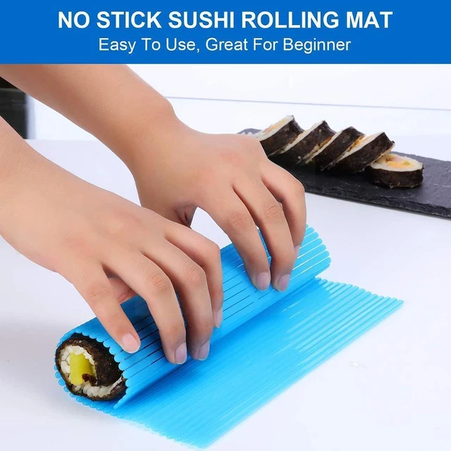 DIY Silicone Sushi Roller Mats Washable Reusable Sushi Roll Mold Mat DIY  Food Rolling Rice Rolling Maker Cake Roll Pad - AliExpress