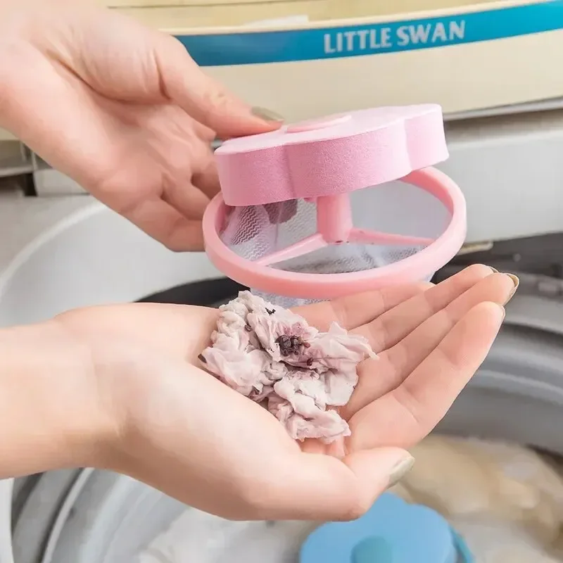Pet Hair Remover Washing Machine Floating Lint Filter Bag Reusable Laundry Ball Clothes Hair Cleaning Tools Cat Catcher