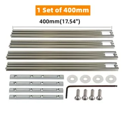 Adjustable Guide Rail Bracket for Woodworking - Routing Jig Frame for Trimming, Milling, and Engraving (400mm Set)