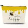 Cute Bee Cosmetic Bag for Women  Durable, Zippered, Everyday & Travel Pouch, Perfect for Gifts 1