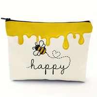 Cute Bee Cosmetic Bag for Women  Durable, Zippered, Everyday & Travel Pouch, Perfect for Gifts 1