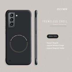 Enhance your device protection with our Premium Magnetic Frameless Matte Phone Case. for S21 (Black)