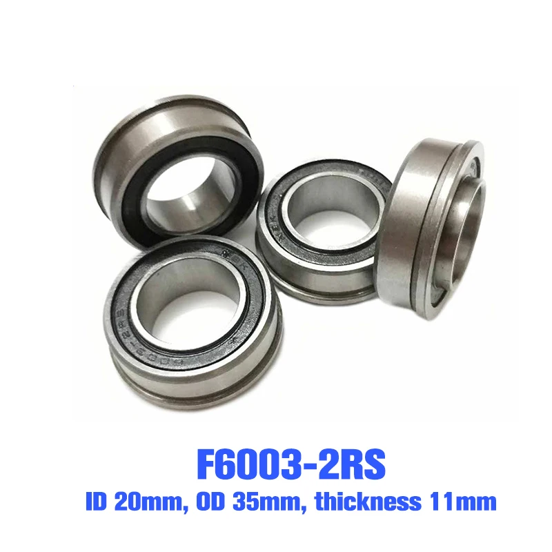 

New And High Quality F6003-20-2RS 20x35x11 Flange Deep Groove Trolley Ball Bearing Sealed Wheelbarrow