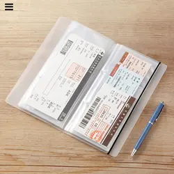Sleek Clear Plastic Ticket and Memory Album - Portable Organizer for Travel and Event Keepsakes (Other)