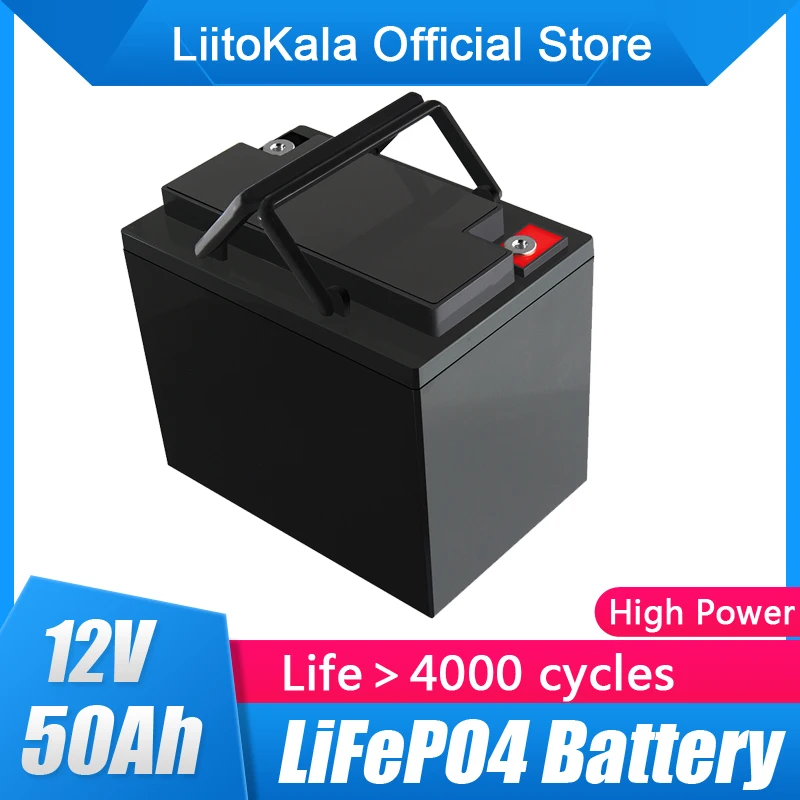 LiitoKala 12v 50ah lifepo4 battery pack 12.8v lithium pack12v LiFePO4 Iron phosphate | Электроника