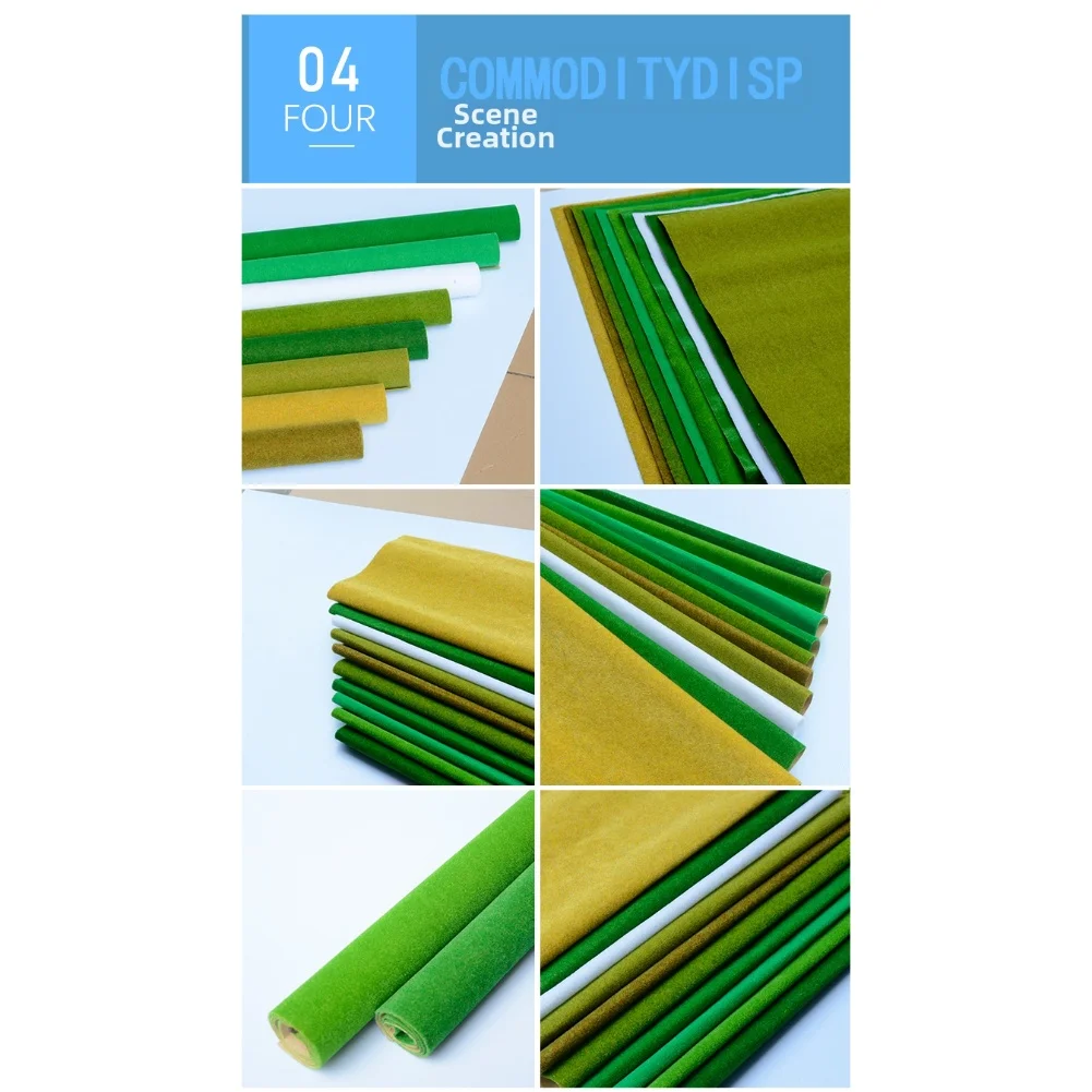 50 cm 1 Rolle DIY Rasen Rasen Modell Gras Matte Outdoor Landschaft Landschaft Für Diorama DIY Sand Tisch Gebäude Modell material – Detail 6