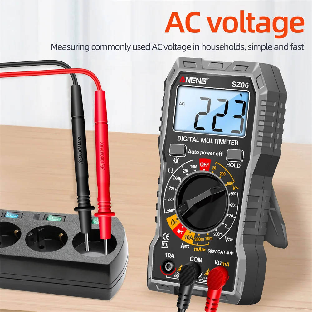 Description Picture 5 of itemANENG SZ06 Multimeter Auto Ranges Voltage Current Ohmmeter With Test Probe High Precision Electrical Instruments