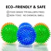 Pet Dog Toys Cat Puppy Sounding Toy Polka Squeaky Tooth Cleaning Ball TPR Training Pet Teeth Chewing Toy Thorn Balls Accessories 2