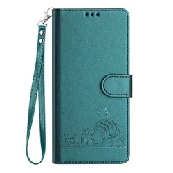 Leather Wallet Flip Phone Case with Strap - Elegant and Versatile Design for Blackview A52 (D)