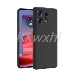 Original Soft TPU Protective Back Cover - Edge 50s Pro (Black)