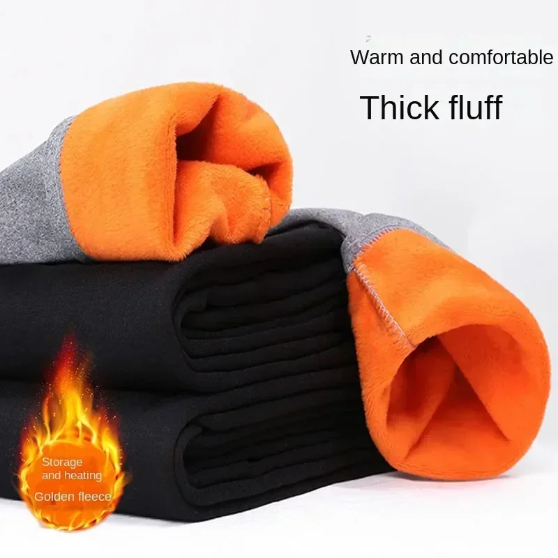 

O-neck New Men's Winter Thickening Suit Fleece Set Long Underwear And Thermal Couple Johns Women's Protection Cold Tops