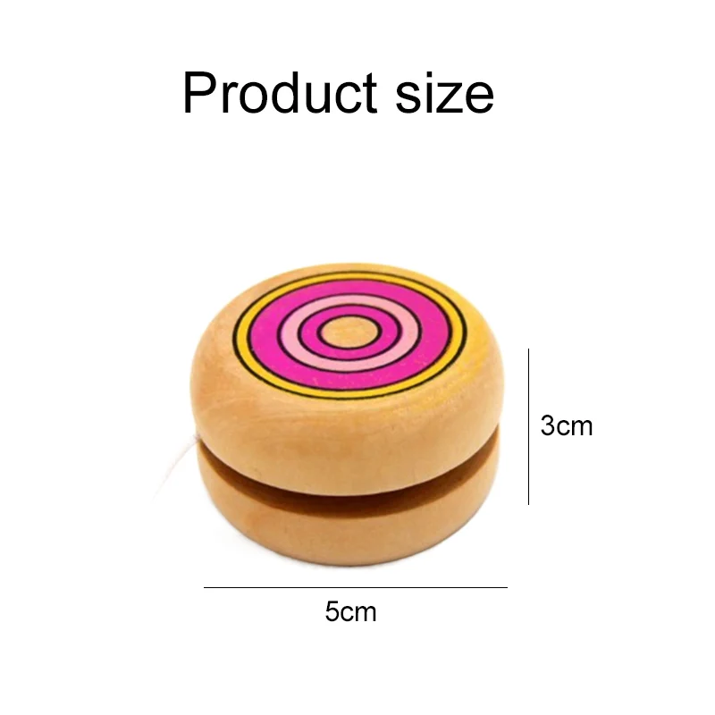 1~3pcs Wooden Yoyo Ball Children Physical Exercise Toys Team Activity Souvenirs Pull Wire Rotation Suitable for Beginners TMZ