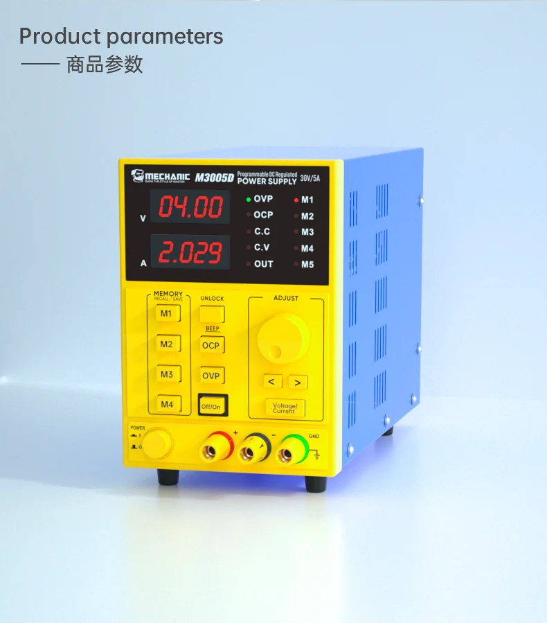 30v 5a display digital inteligente programável regulador