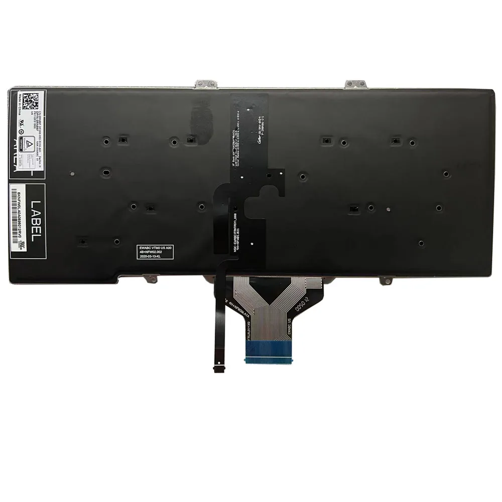 Backlit Eua Teclado Latino para Dell Latitude 5400 5401 5410 5411 7400 7410 com Ponto de Rato Vara 0rn86f 0y1f5w Pk132ee2b22 Novo - Imagem 5