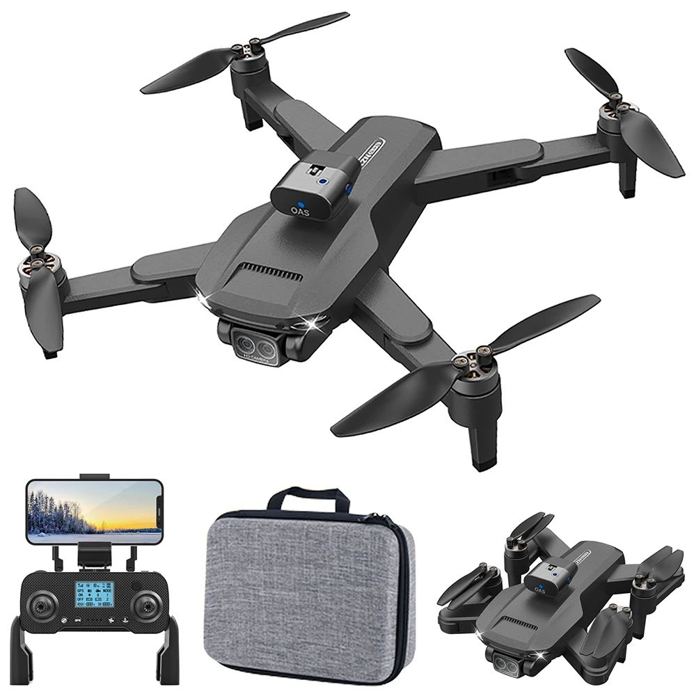ZLL SG105 Max RC 드론, 4K HD 듀얼 카메라, FPV 4 축 접이식 쿼드콥터, 와이파이 GPS, RC 거리 1200m, 장애물 회피 장난감