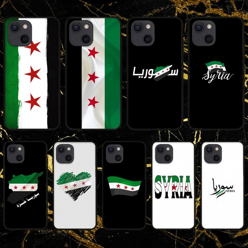 iphone 11 Pro Max wallet case Syrian Revolution Flag Phone Case For iPhone 11 12 Mini 13 Pro XS Max X 8 7 6s Plus 5 SE XR Shell case iphone 11 Pro Max 