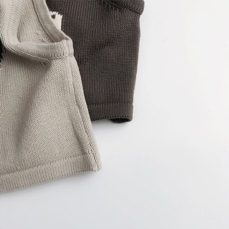 Childrens Sleeveless Knitted Vest - Cute Animal Cotton Sweater Coat for Boys  Girls