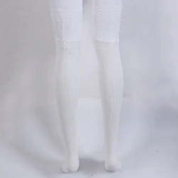 Womenu00b4s Sexy Stockings Pure Color Lace Trim Breathable Non Slip Anti Sweat Wear Resistant Over the Knee Long Socks