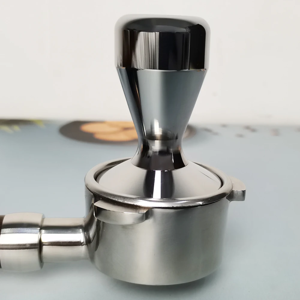 Coffee Tamper 51mm 53mm 58mm Aluminium Alloy Barista Coffee Tamper with  Calibrated Spring Loaded Stainless Steel Tampers - AliExpress
