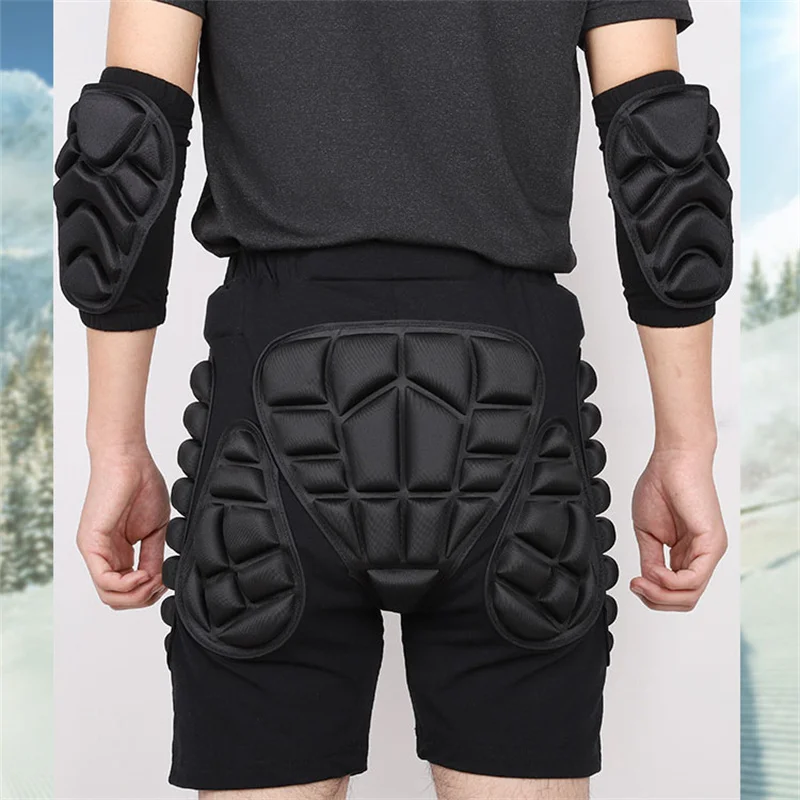Roller Skates Skateboard Protector Adult Child Sport Skiing Safety Protective Shorts Armor Pad Hip Palm Knee Elbow Protector