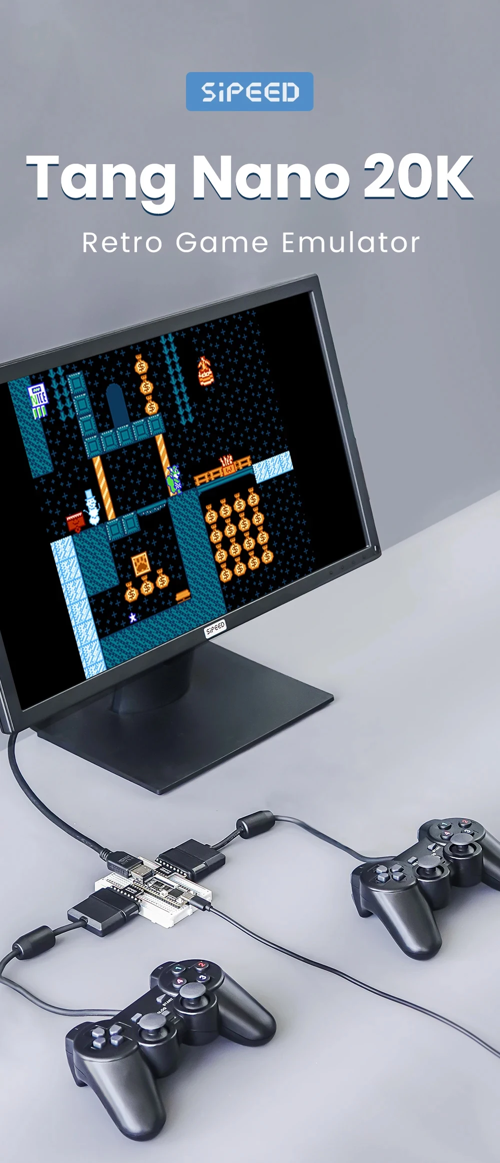 Sipeed Tang Nano 20K Development Board RISC-V Linux Retro Game Player GW2AR-LV18