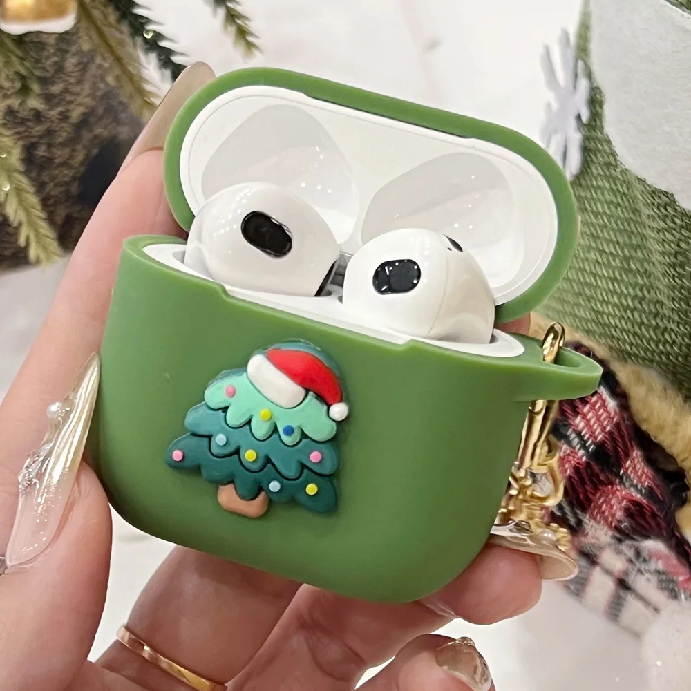 Green Silicone AirPods Case for Pro and Standard Models