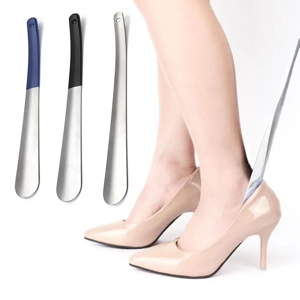 

Metal Shoe Horn Ergonomic Design Long Handle Non-deformation Shoehorn For Smooth And Easy Shoe Wear Shoehorn