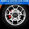 Silvery 133mm Hubcap for Fiat 500 Wheels Centre Hub Caps Set 68078419AC 68078421AC Dust Cover Wheel Hub Cap Replacement 51884863 6