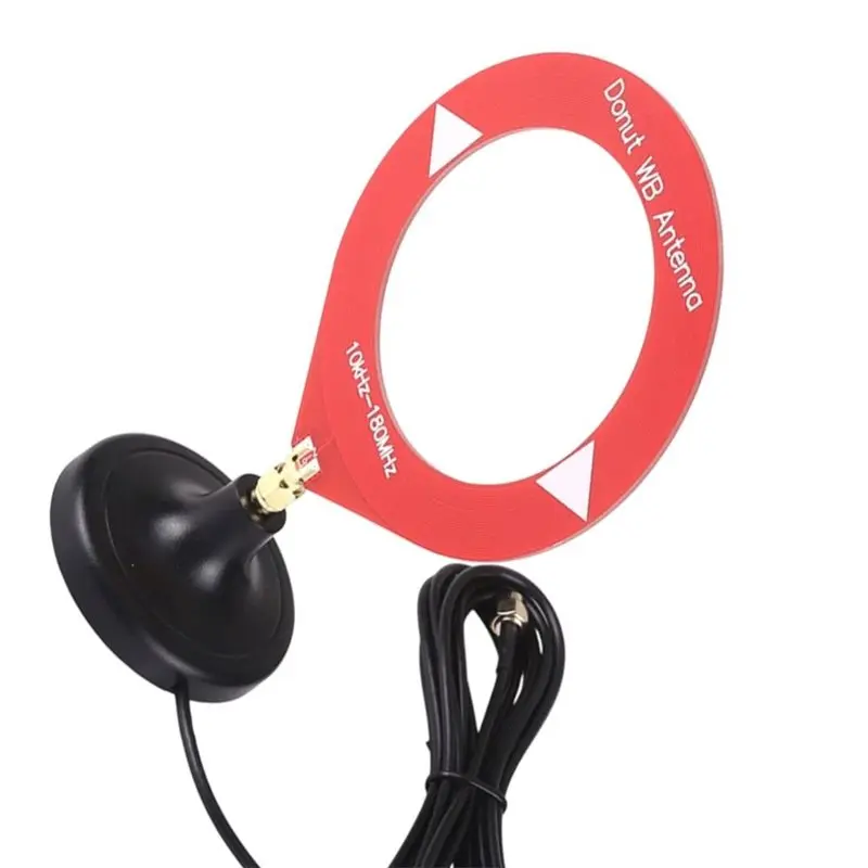 B03B-SDR 인터콤 안테나용 단파 10Khz-180Mhz 루프 디자인(SMA 베이스 커넥터 포함) 도넛 광대역 변환기