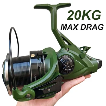 9000 10000 12000 Series Metal Spool Spinning Fishing Reel 25KG Max Drag