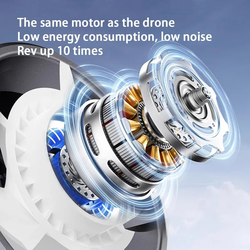 مروحة يدوية من النوع C قابلة لإعادة الشحن 100 سرعة...