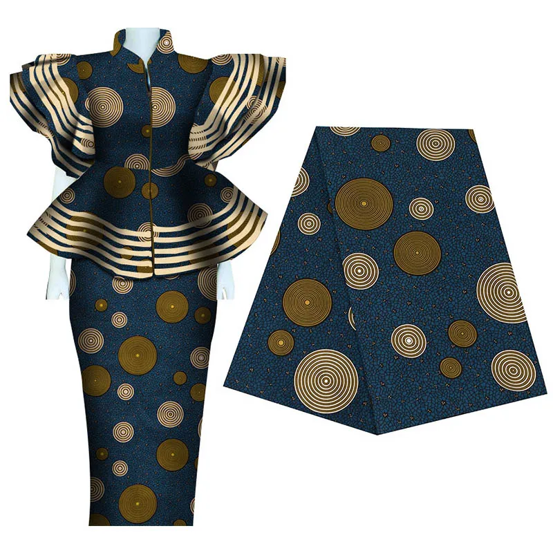 Africa Polyester Wax Prints Fabric 2023 Ankara BintaRealWax High