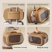 Cat bag, portable outdoor cat box, one shoulder crossbody, small cat space cabin, large capacity cat carrying bag, pet suitcase 3
