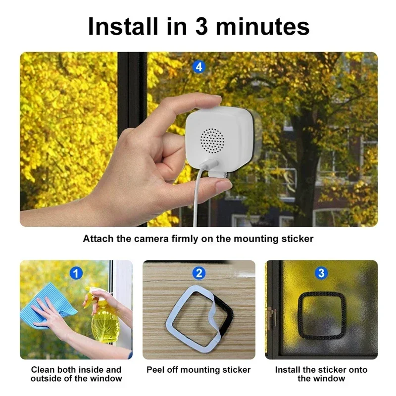 Lenovo 30W WiFi Security Camera, 4K HD Smart Home Monitor with Night Vision & Motion Detection, 2.4GHz Remote Viewing Cam 5
