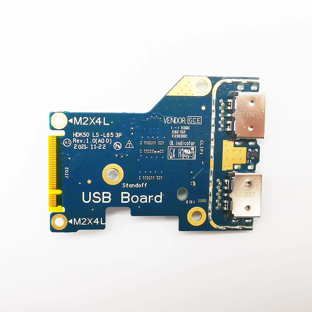 para Dell G15 5520 5521 Laptop Jack Usb io Board Hdk50 Ls653p 042c4h Ls-656p 02p0cy - Imagem 6