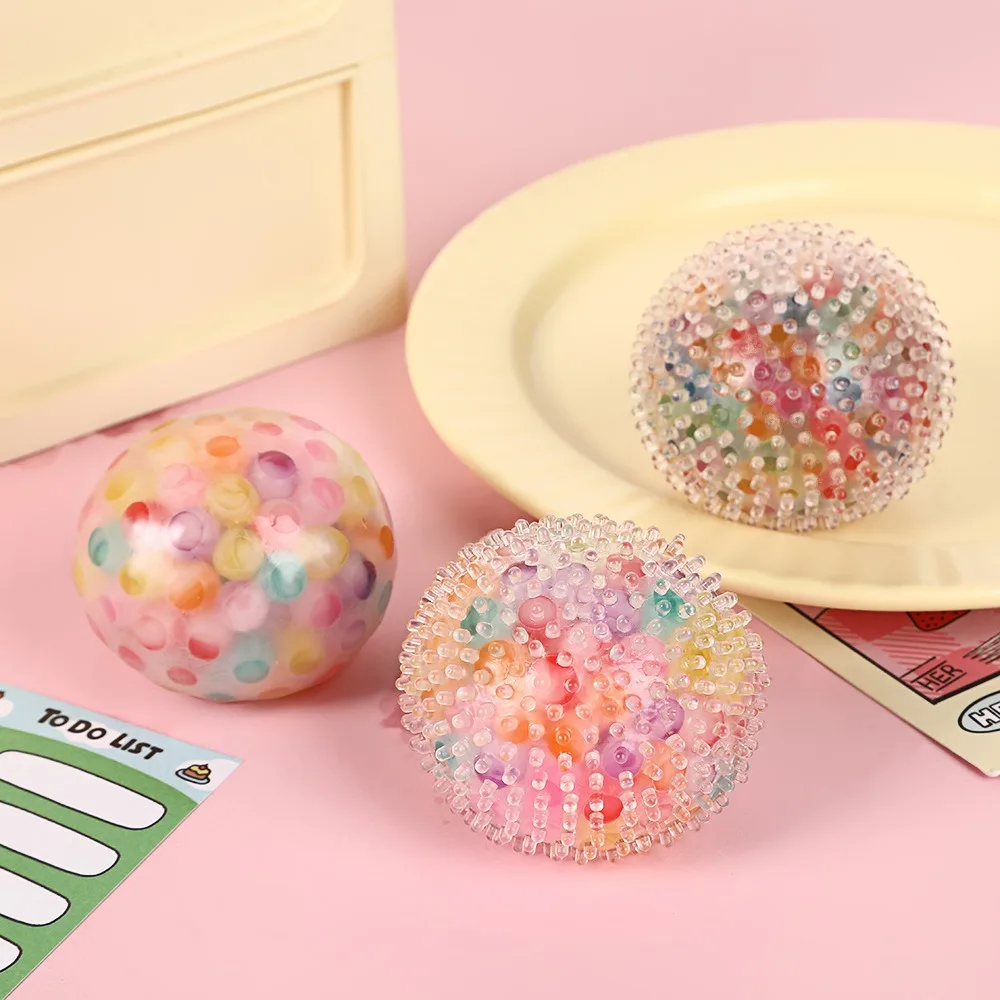 Squishy Colorful Water Bead Grape Stress Ball Slow Rising Fidget Sensory Toys for Adults Kids Anxiety Relief Squeeze Gifts stress balls fidget toys anti stress toy release pressure toy squishy toys decompression toy sensory toys stress relieving toy