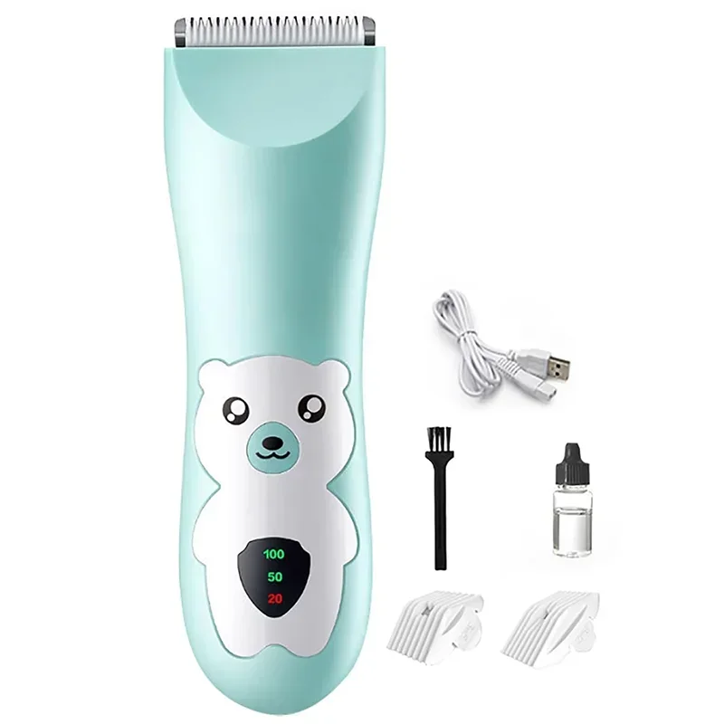 Baby Hair Trimmer USB Electric Clipper Silent Eletric Protable Low Noise Baby Care Kids Hair Clipper