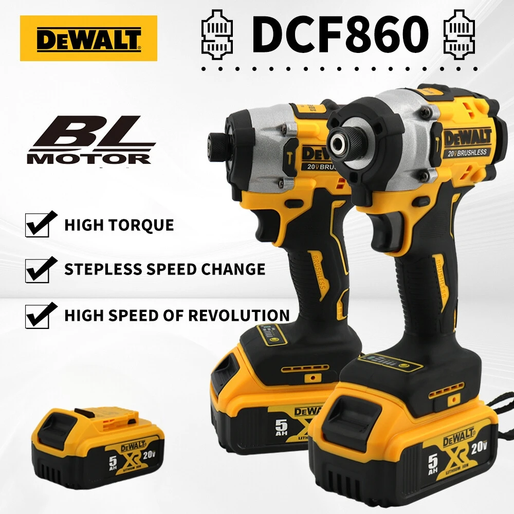 Dewalt DCF860 Cordless Compact Drill / Driver 20V Brushless Electric Drill Screwdriver Rechargeable Power Tools DCF850 Upgraded 2