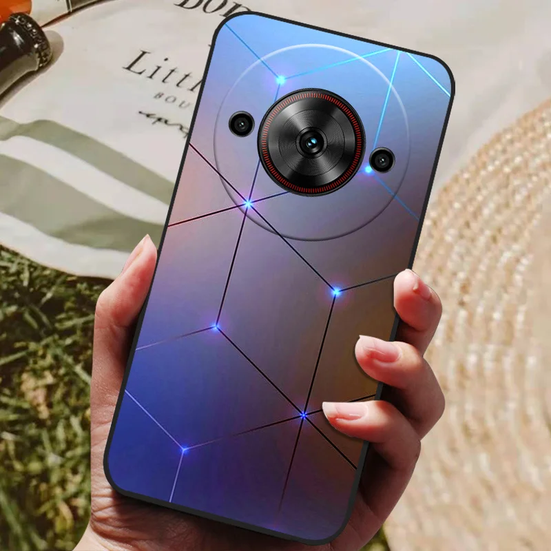 Cool Painted Silicone TPU Soft Phone Case with Black Protective Shell Design