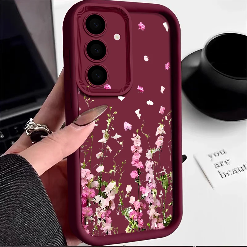 Floral Print Soft Silicone Phone Case