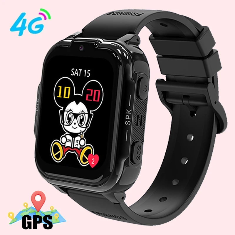 Kids 4G Smart Watch SOS GPS Location Tracker Sim Card Video Call WiFi Chat Camera Flashlight Waterproof Smartwatch For Children 9