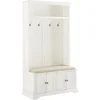 Holbrook Hall Tree, Distressed White 2