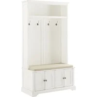 Holbrook Hall Tree, Distressed White 2