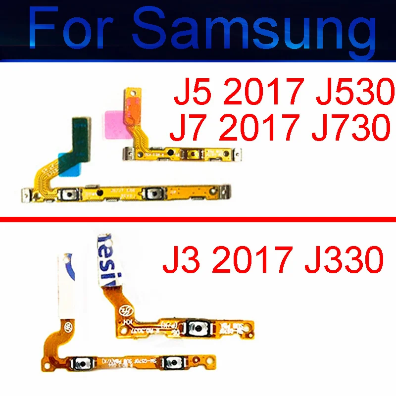 

Power Volume Side Button For Samsung Galaxy J3 J5 J7 2017 J330 J530 J730 ON OFF Power Volume Control Key Flex Cable Ribbon Parts