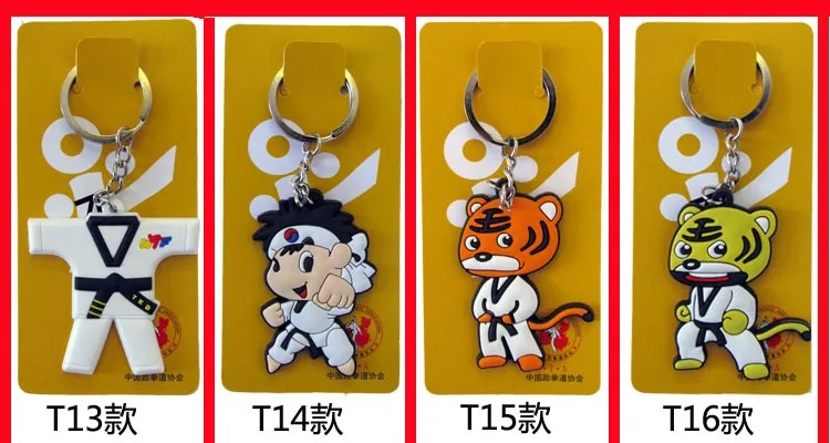 12pcs Small accessories keychain taekwondo supplies 21 styles sport gifts birthday Keepsake pendant taekwondo keychain