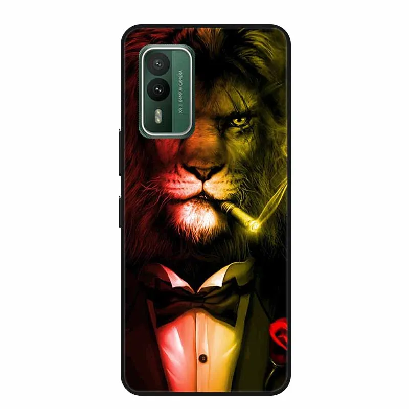 Popular Black Silicone Soft Back Cover Case - Stylish Picture Design