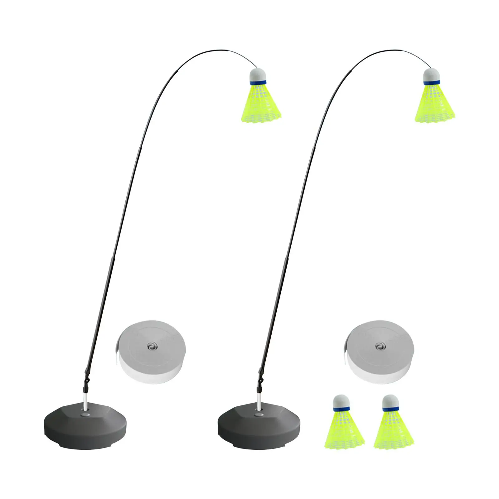 

Single Badminton Trainer Device Adjustable Stretch Tennis Trainer Rebound Ball for Tennis Training Sports Kids